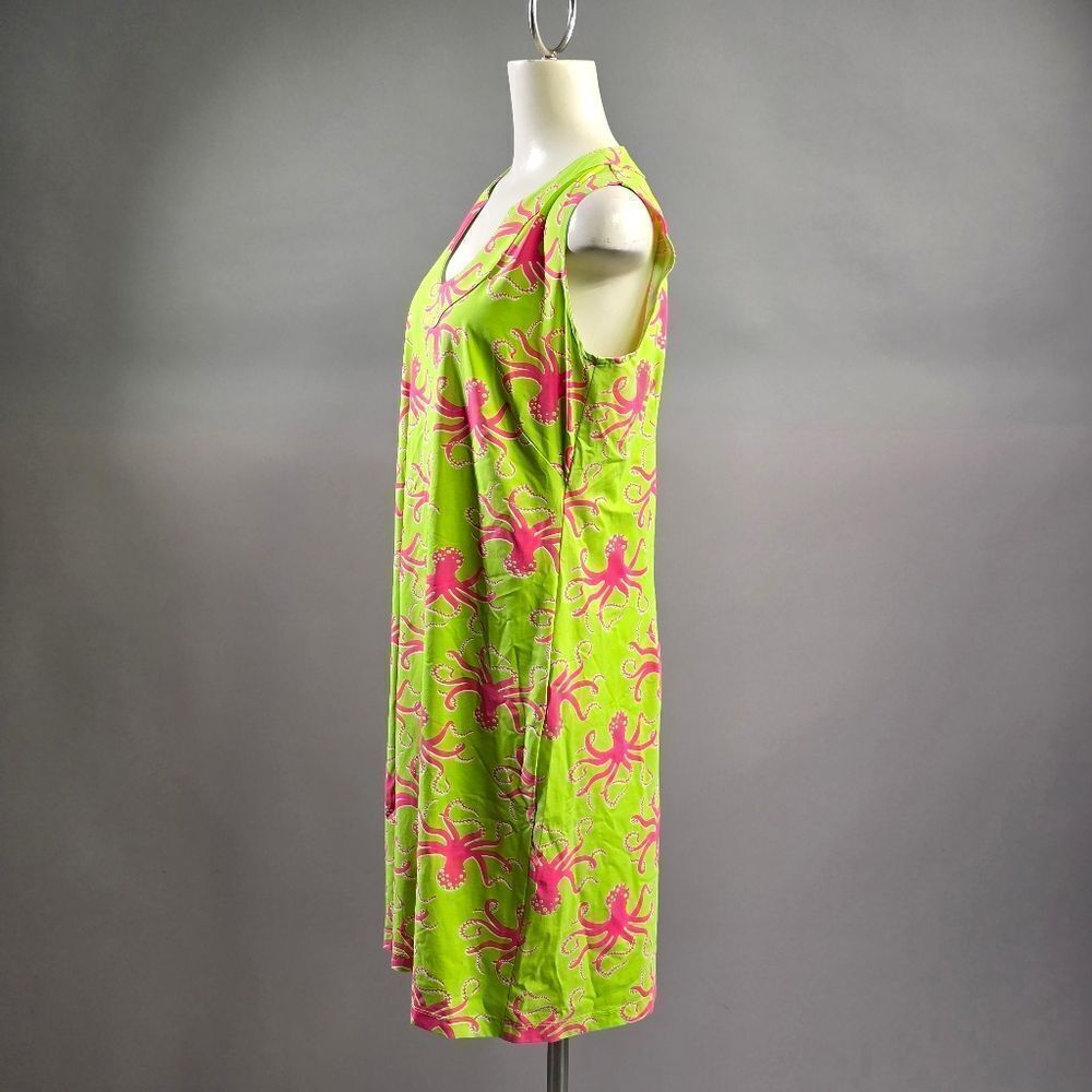 Katherine Way Lime and Fuchsia Swim Coverup (Rack3) - Picture 7 of 9